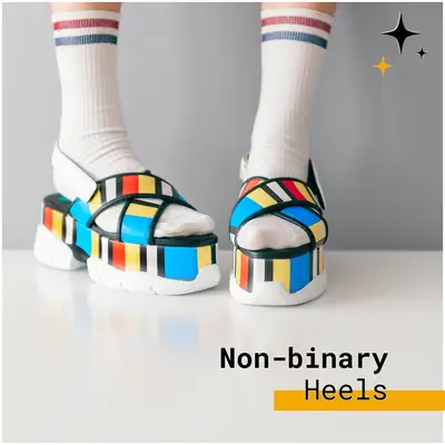 Non-binary Fashion with Heels: Vivid Style