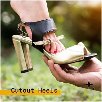 Cutout Heels: Radiant Elegance
